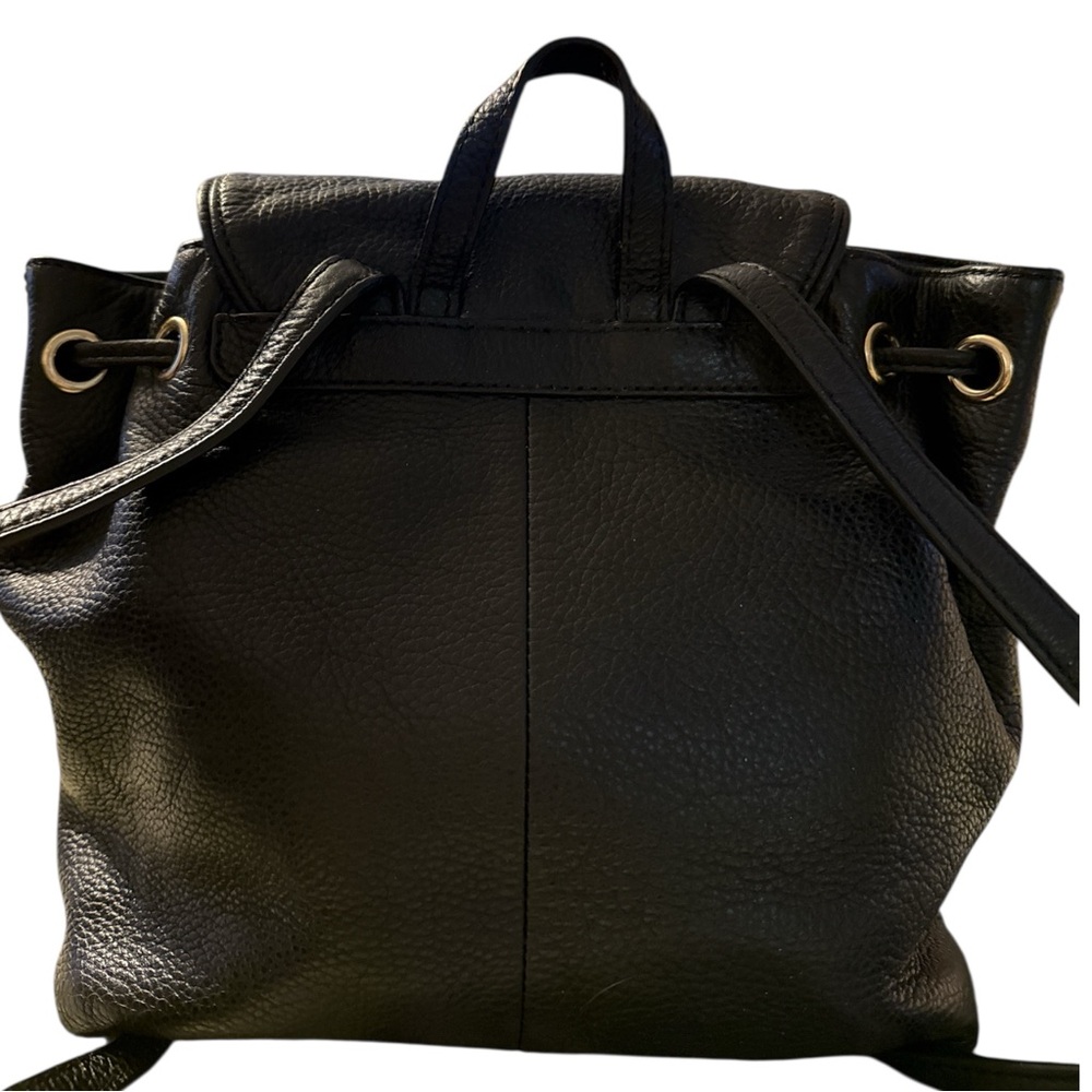 Kate Spade Black Pebbled Soft Leather Backpack Mulberry Street Breezy Small Bag - Picture 3 of 14